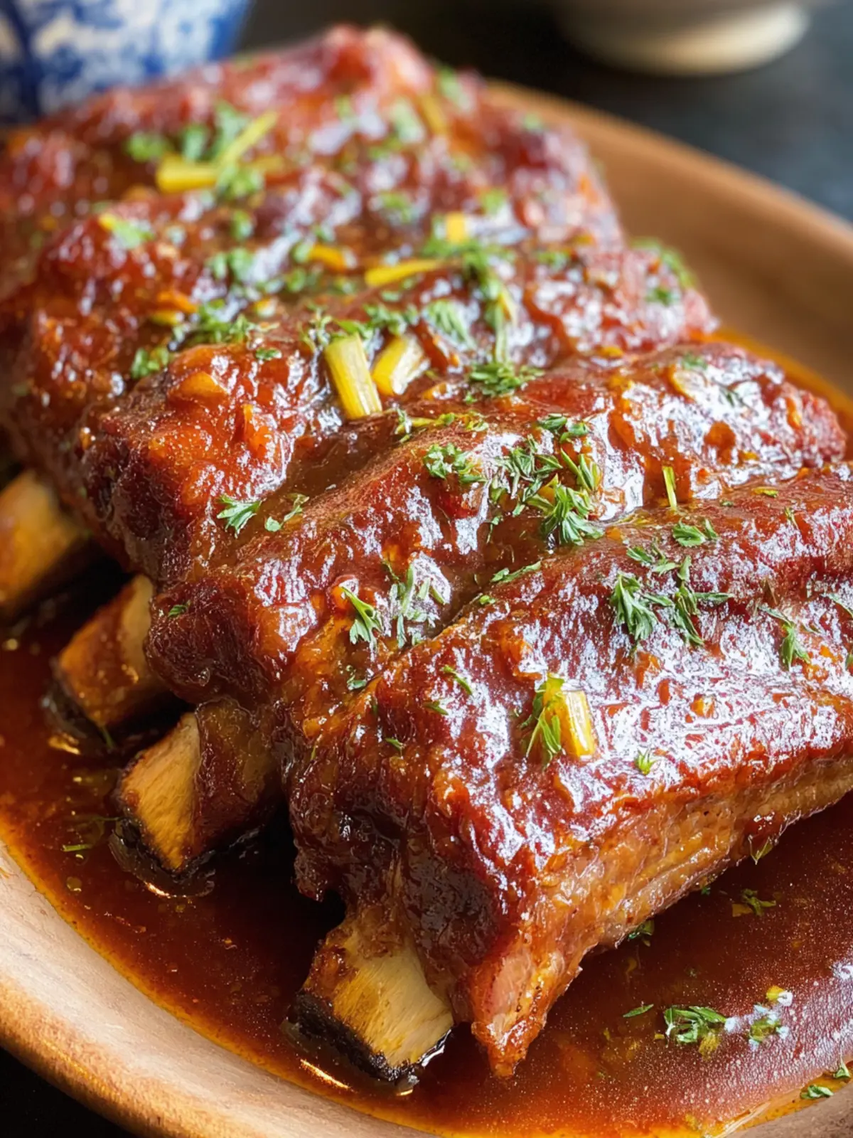 Glazed Barbecue Pork Ribs Recipe First Image