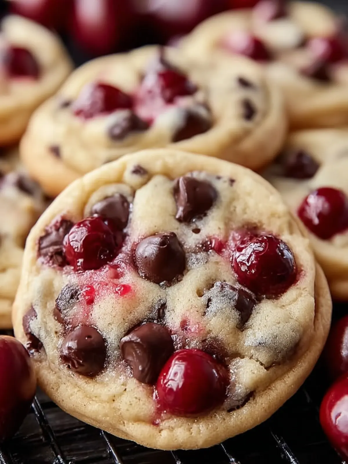 Cherry Chocolate Chip Cookies First Image