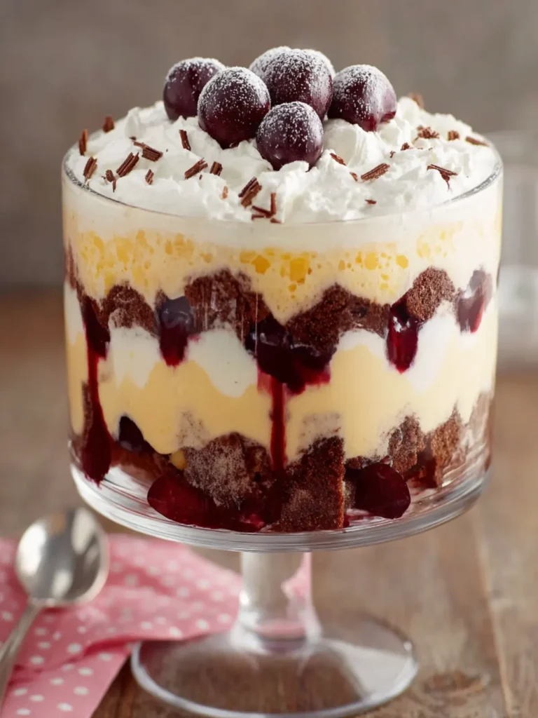 Layered Black Forest Trifle Recipe First Image