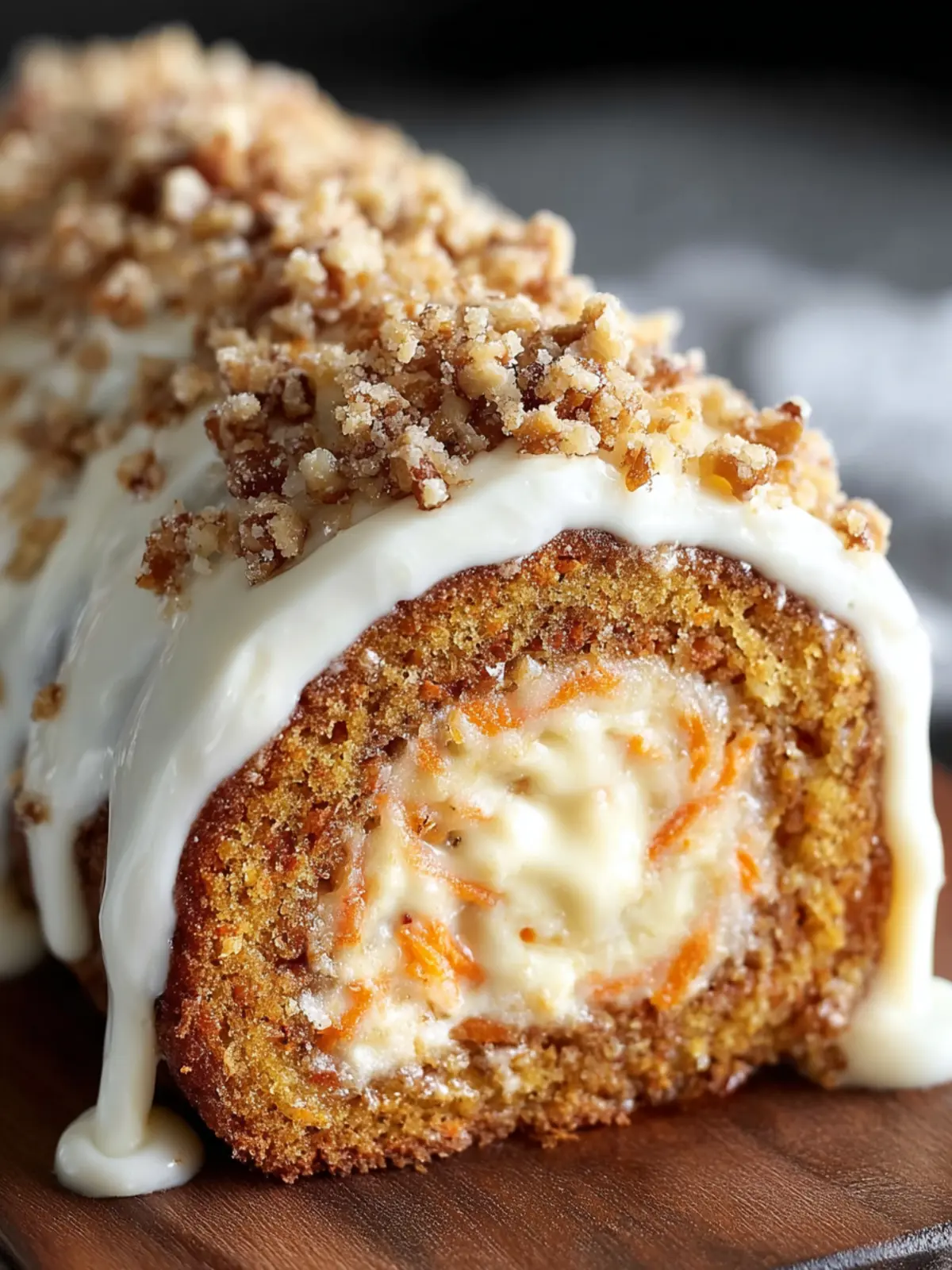 Carrot Cake Roll Dessert Recipe First Image
