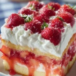 Strawberry Cream Layered Cake First Image