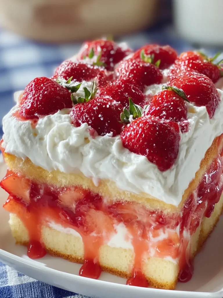 Strawberry Cream Layered Cake First Image