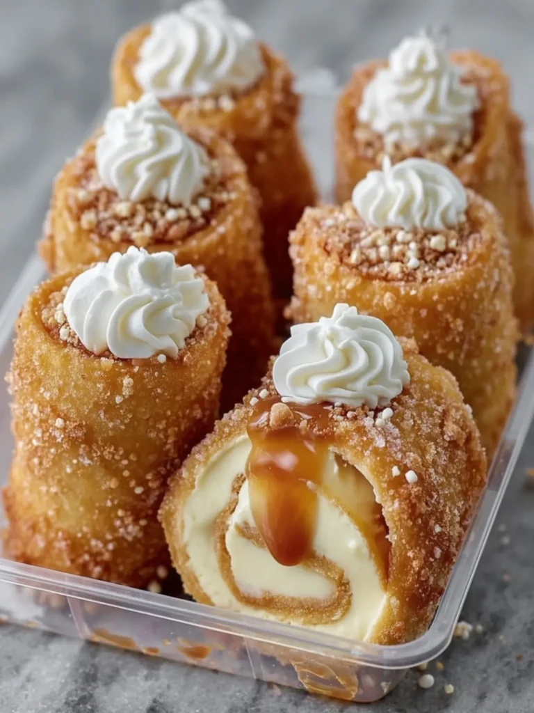 Crispy Dessert Cheesecake Rolls First Image