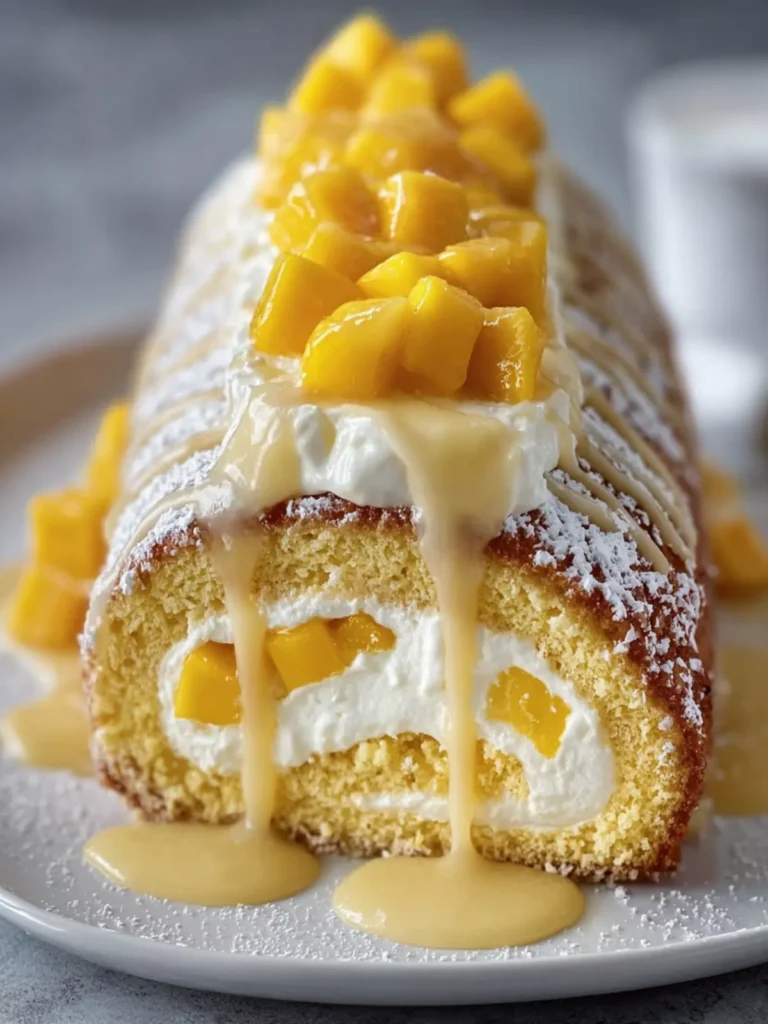 Mango Cream Swiss Cake Roll First Image