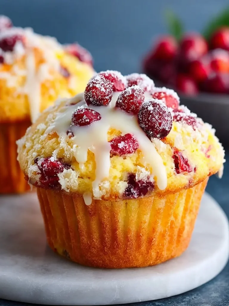 Citrus Orange Cranberry Muffins First Image