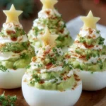 Festive Christmas Tree Deviled Eggs First Image