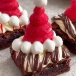 Festive Santa Hat Brownies First Image