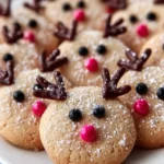 Festive Reindeer Christmas Cookies First Image
