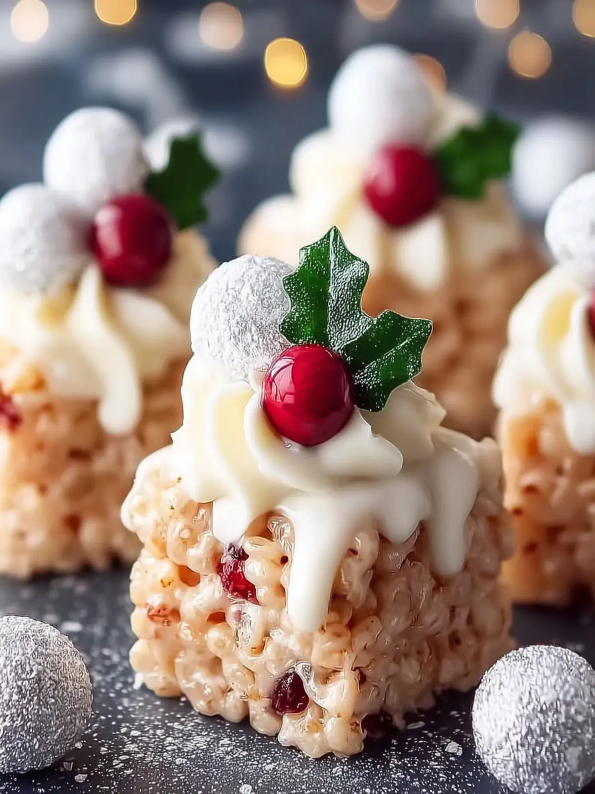 Festive Rice Krispie Christmas Treats First Image