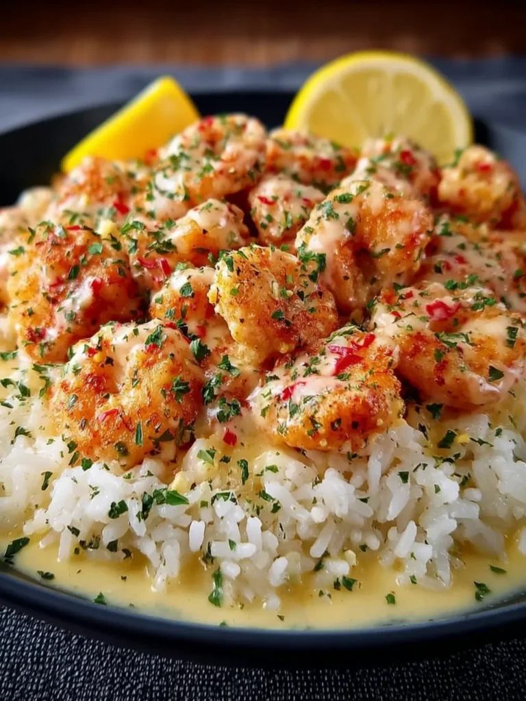 Chicken Scampi with Creamy Garlic Parmesan Rice First Image