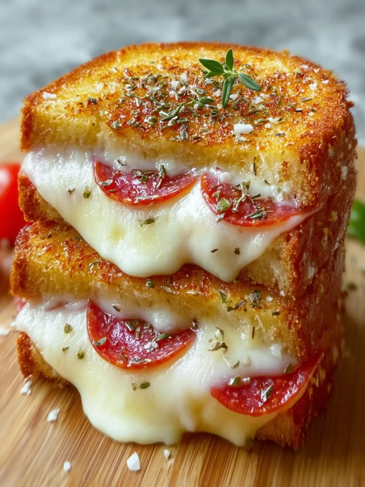 Pizza Grilled Cheese Sandwiches First Image