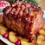 Glazed Pineapple Baked Ham First Image