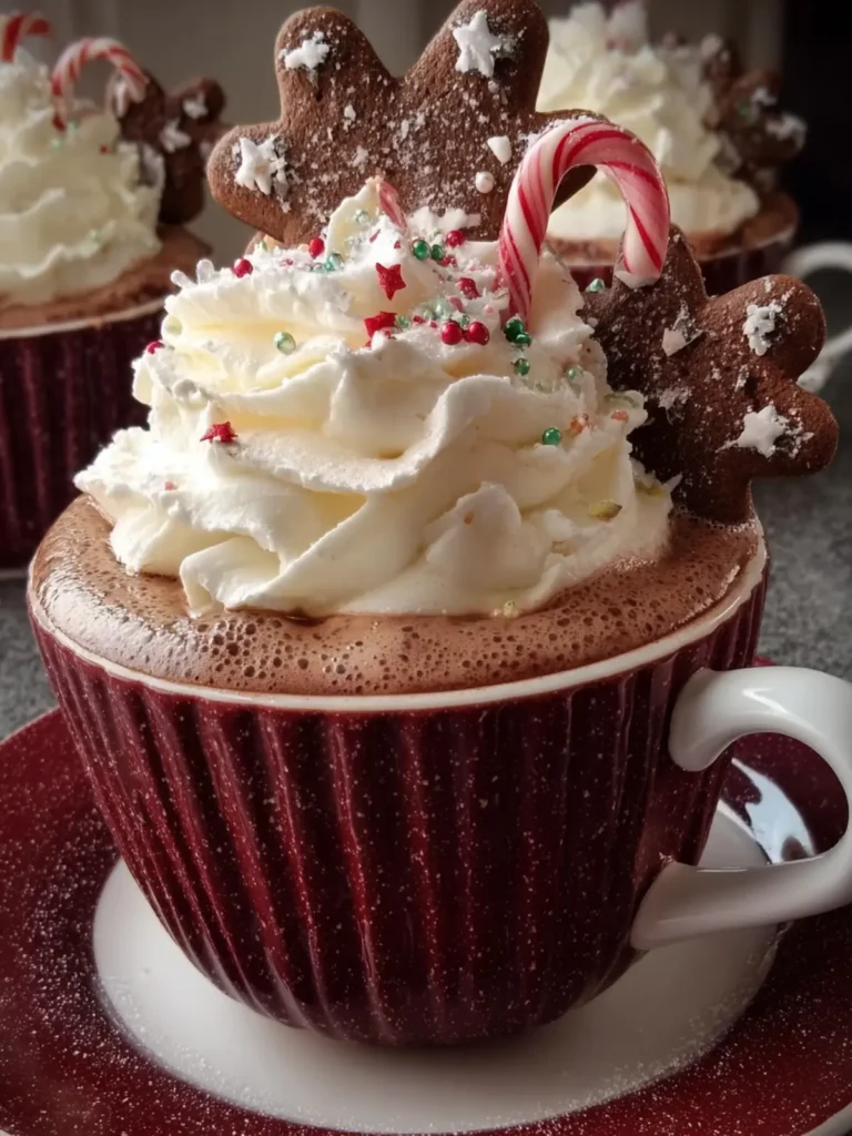 Festive Gingerbread Hot Chocolate Cups First Image