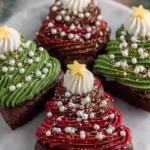 Festive Christmas Tree Brownies First Image