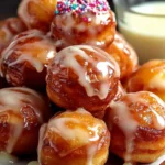 Irresistible Mini Doughnut Hole Cake with Maple Glaze First Image