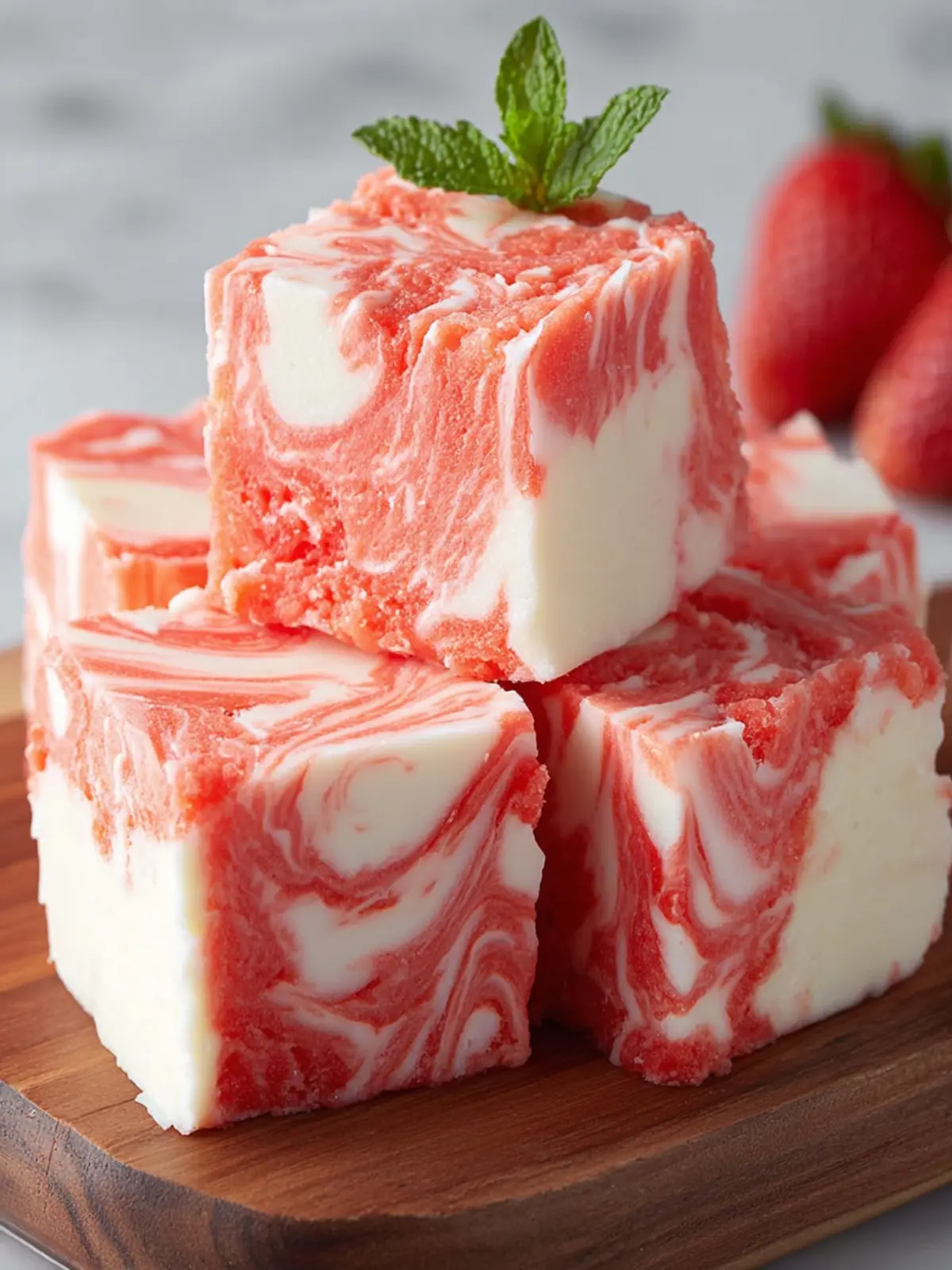 Irresistible Strawberry Fudge Pink Swirl Recipe Delight First Image