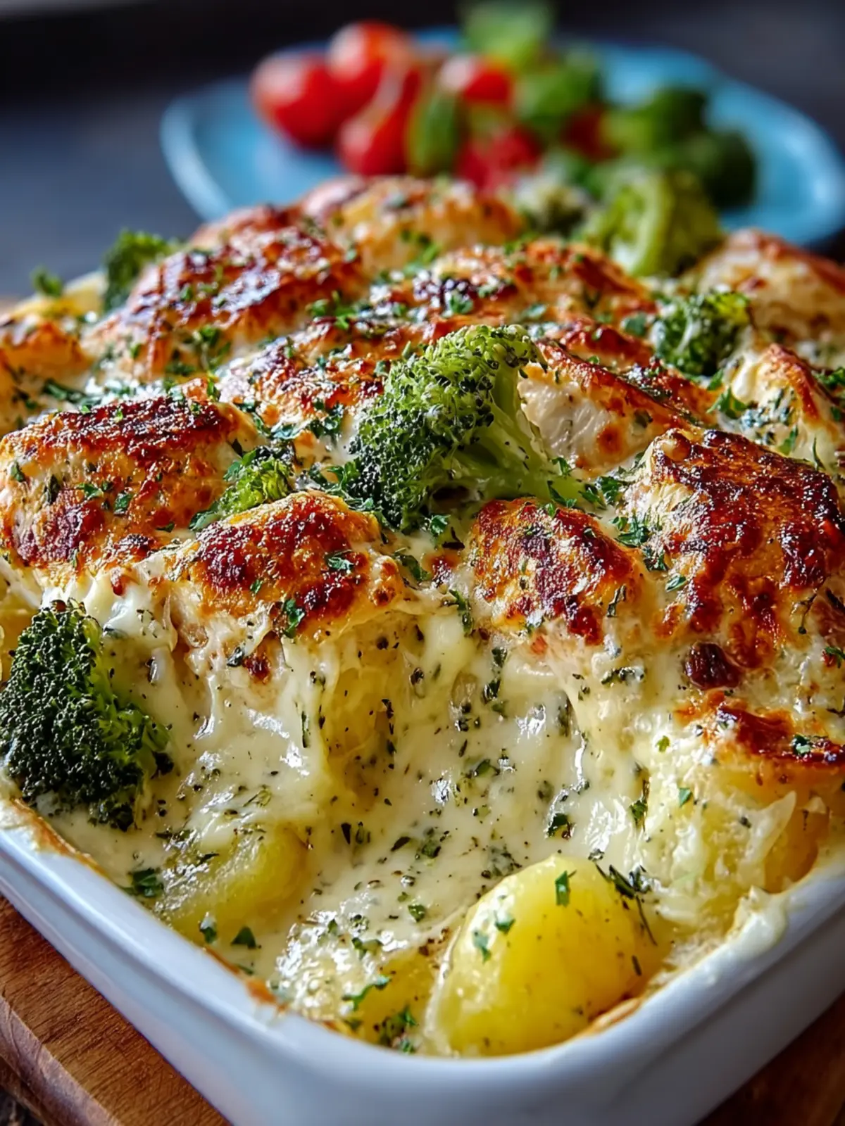 Chicken Potato Broccoli Casserole First Image