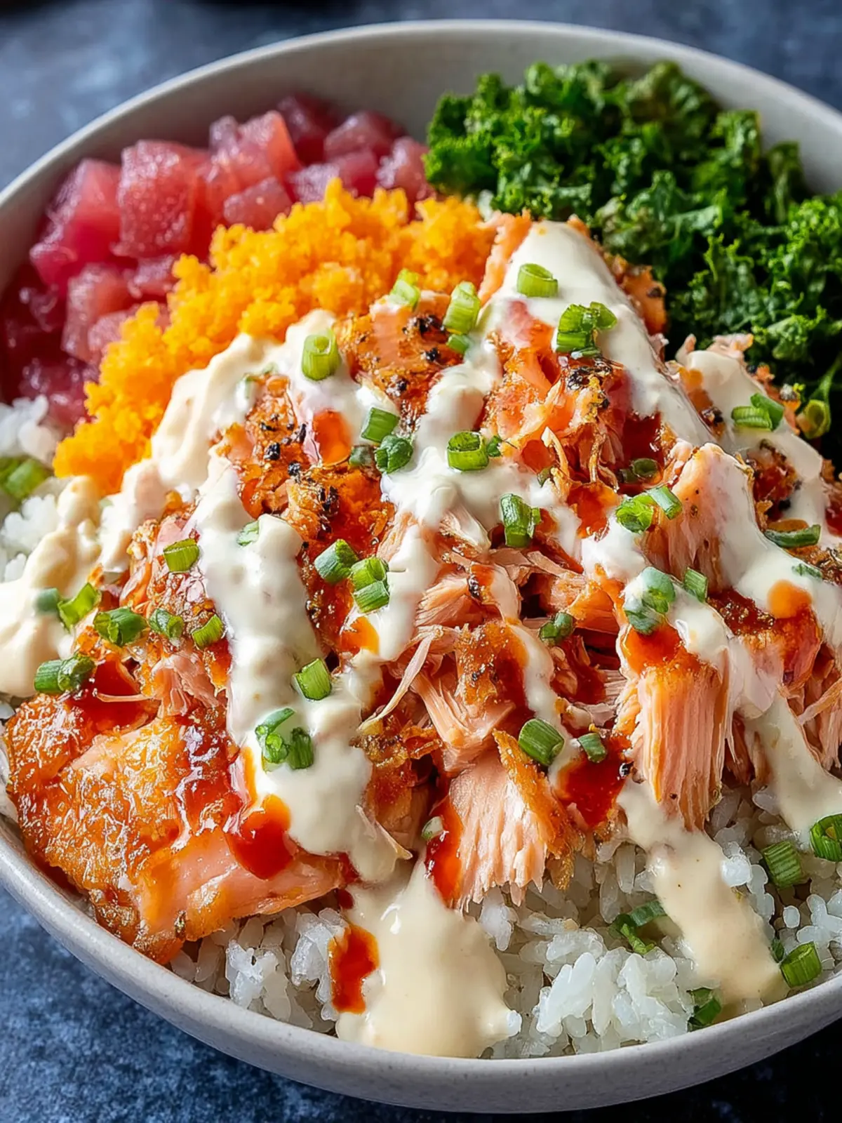Irresistible TikTok Salmon Bowl with Kewpie Mayo Recipe First Image