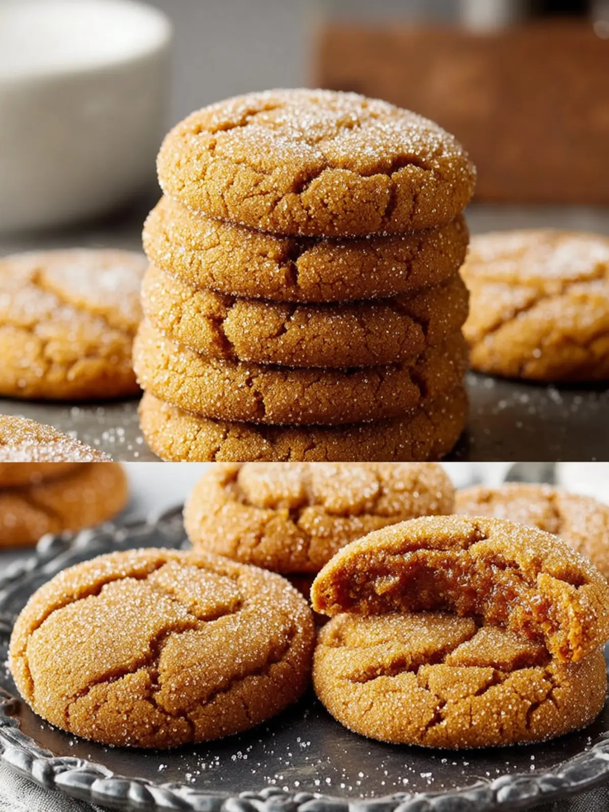 Easy Pumpkin Gingersnap Cookies Recipe First Image