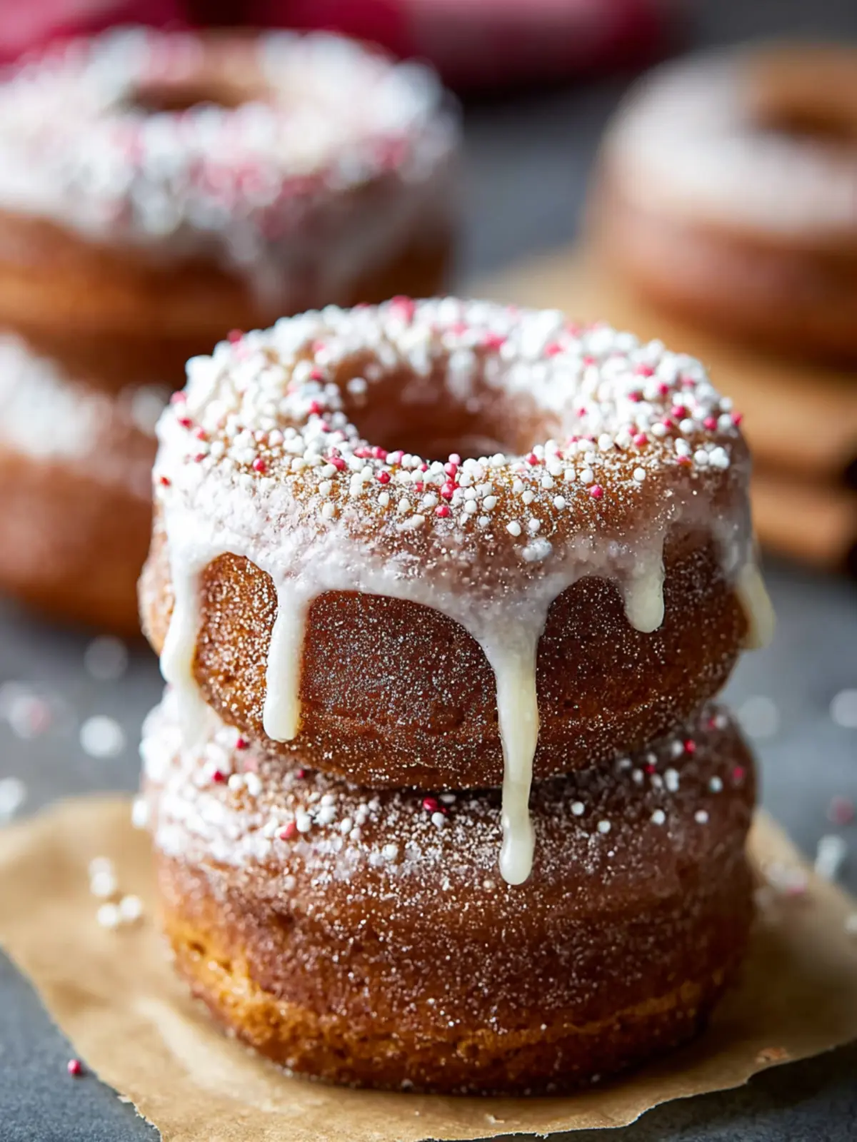 Gingerbread Baked Donuts First Image