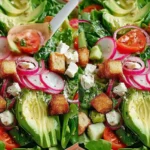 Easy and Healthy Avocado Fattoush Salad Recipe First Image