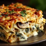 Delicious Vegan Mushroom and Spinach Lasagna Recipe First Image
