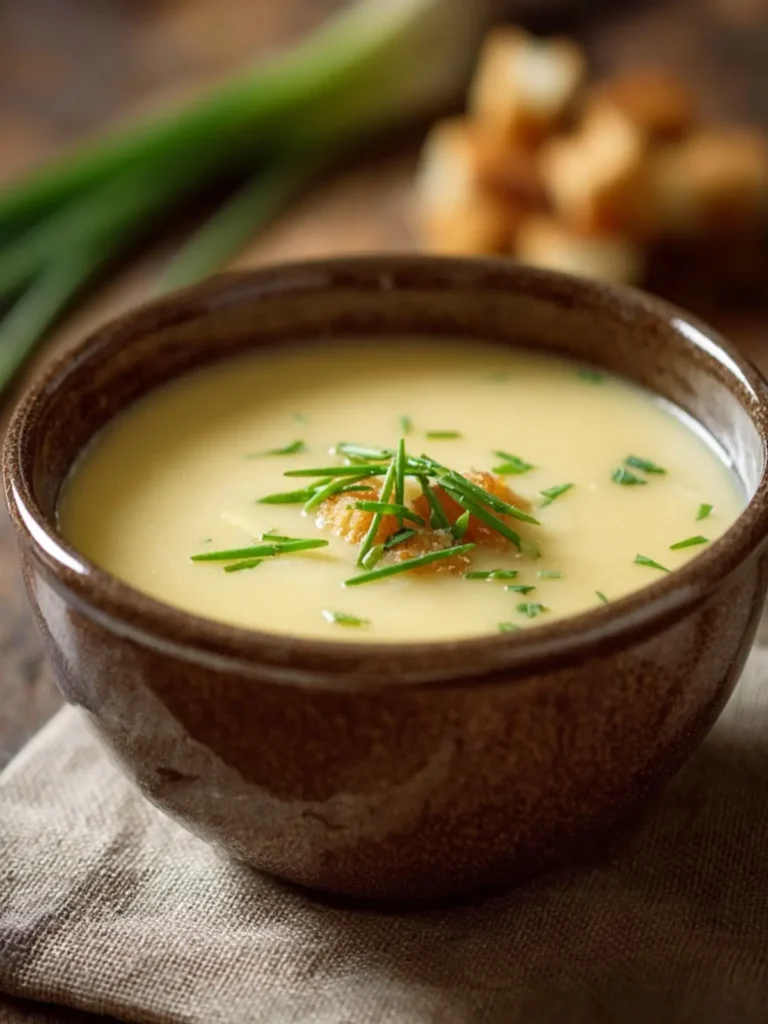 Healthy Luscious Potato Leek Soup First Image