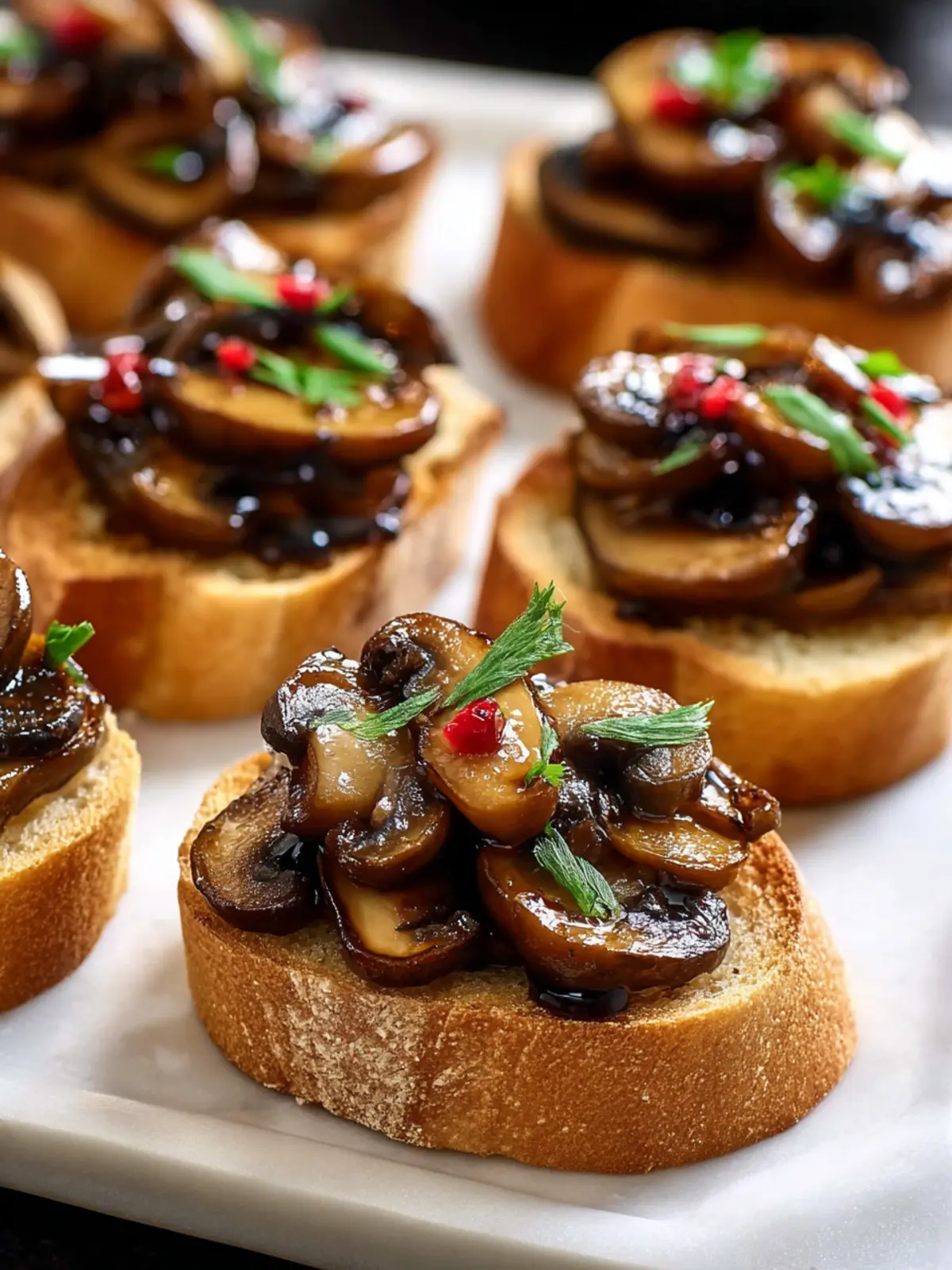 Irresistible Balsamic Roasted Mushroom Crostini Recipe First Image