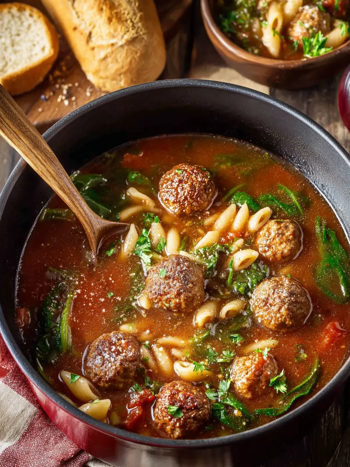 Italian Meatball Soup First Image