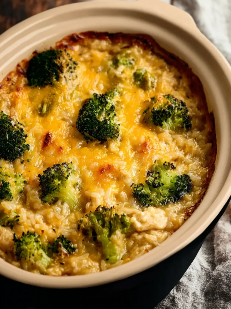 Crockpot Chicken And Broccoli Rice Casserole First Image