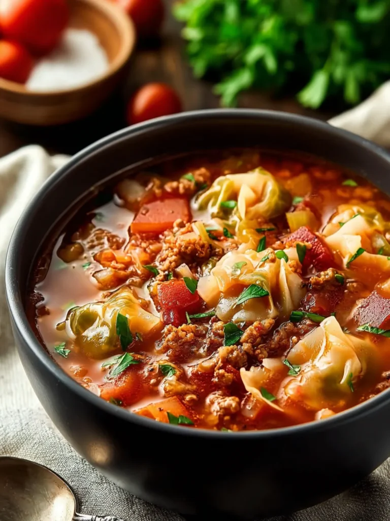 Cozy Cabbage Roll Soup Recipe for Ultimate Comfort First Image