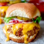 Juicy Lucy (Stuffed Turkey Cheeseburger) First Image