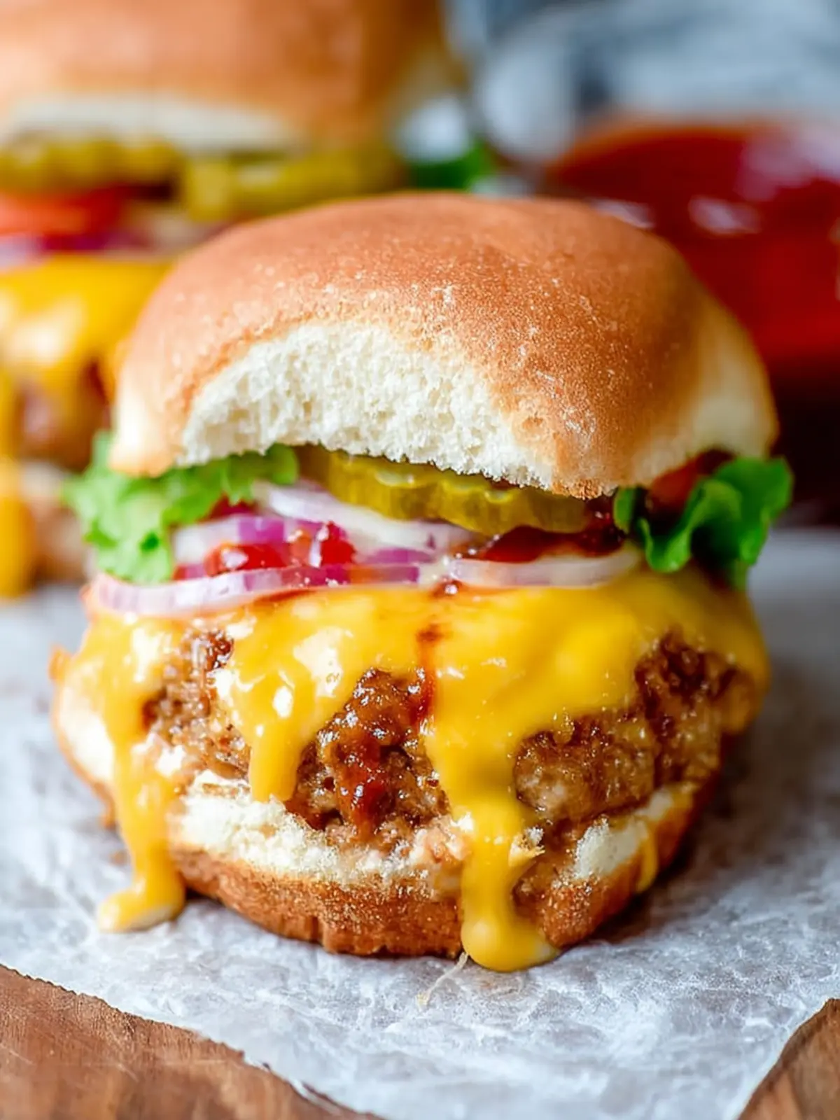 Juicy Lucy (Stuffed Turkey Cheeseburger) First Image