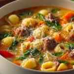 Italian Sausage Pasta Soup First Image