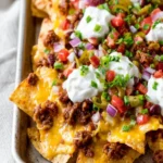 Loaded Nachos with Ground Turkey, Beans and Cheese First Image