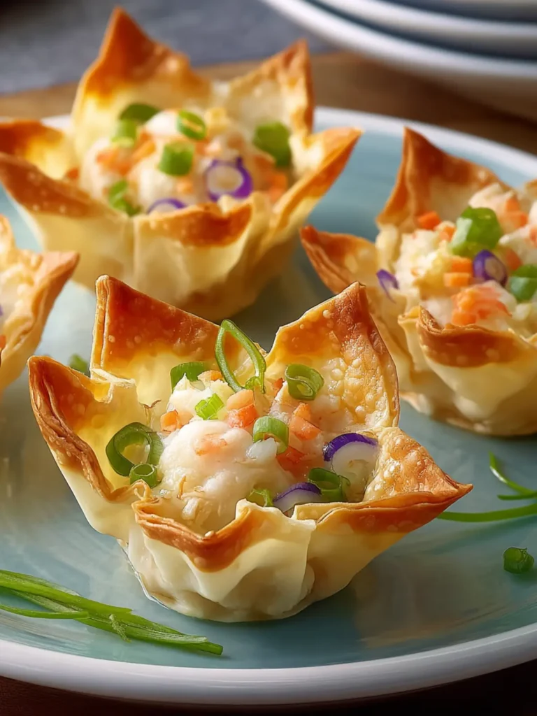 Irresistible Crab Wonton Cups: A Flavorful Delight First Image