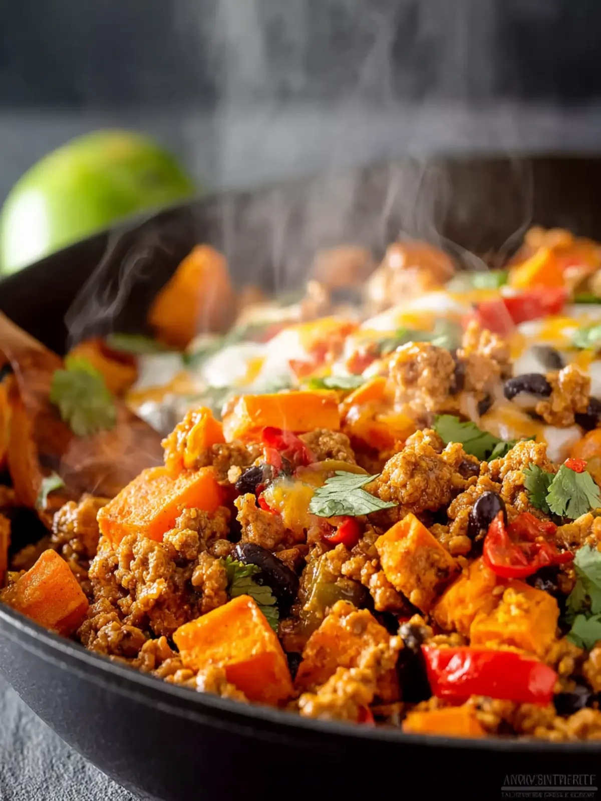 35 Minute Ground Turkey & Sweet Potato Taco Skillet First Image