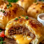 Garlic Parmesan Cheeseburger Bombs First Image