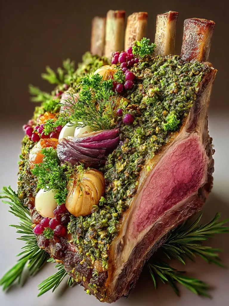 Irresistible Herb Encrusted Standing Rib Recipe First Image