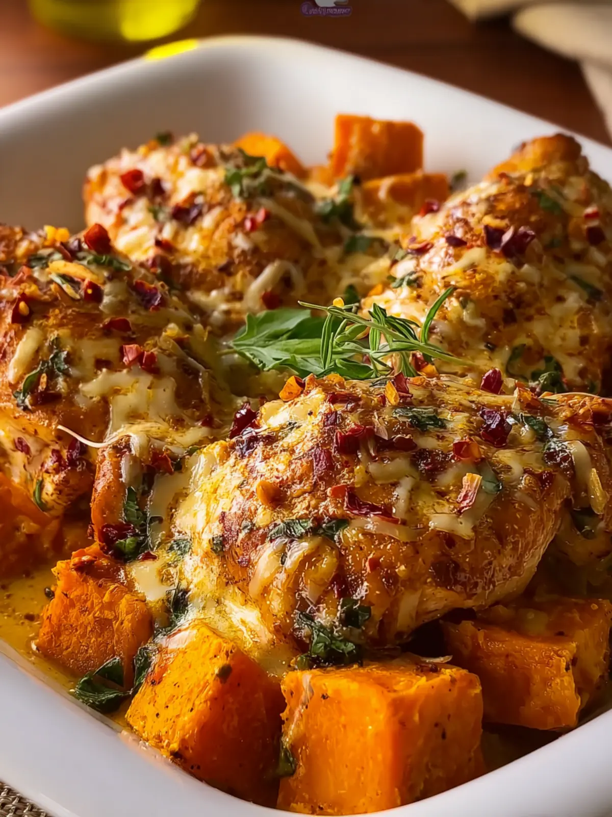 Creamy Cajun Chicken and Sweet Potatoes First Image