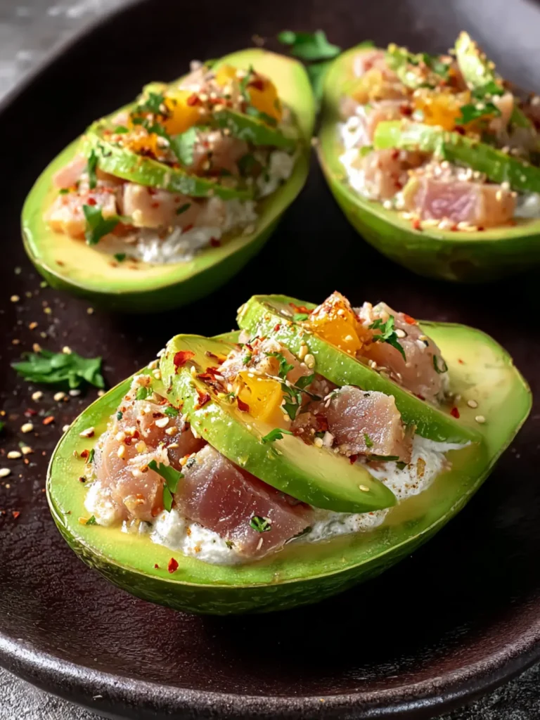 Irresistible Tuna Stuffed Avocados: A Flavorful Delight First Image
