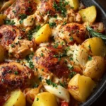 Garlic-infused Chicken and Potatoes First Image