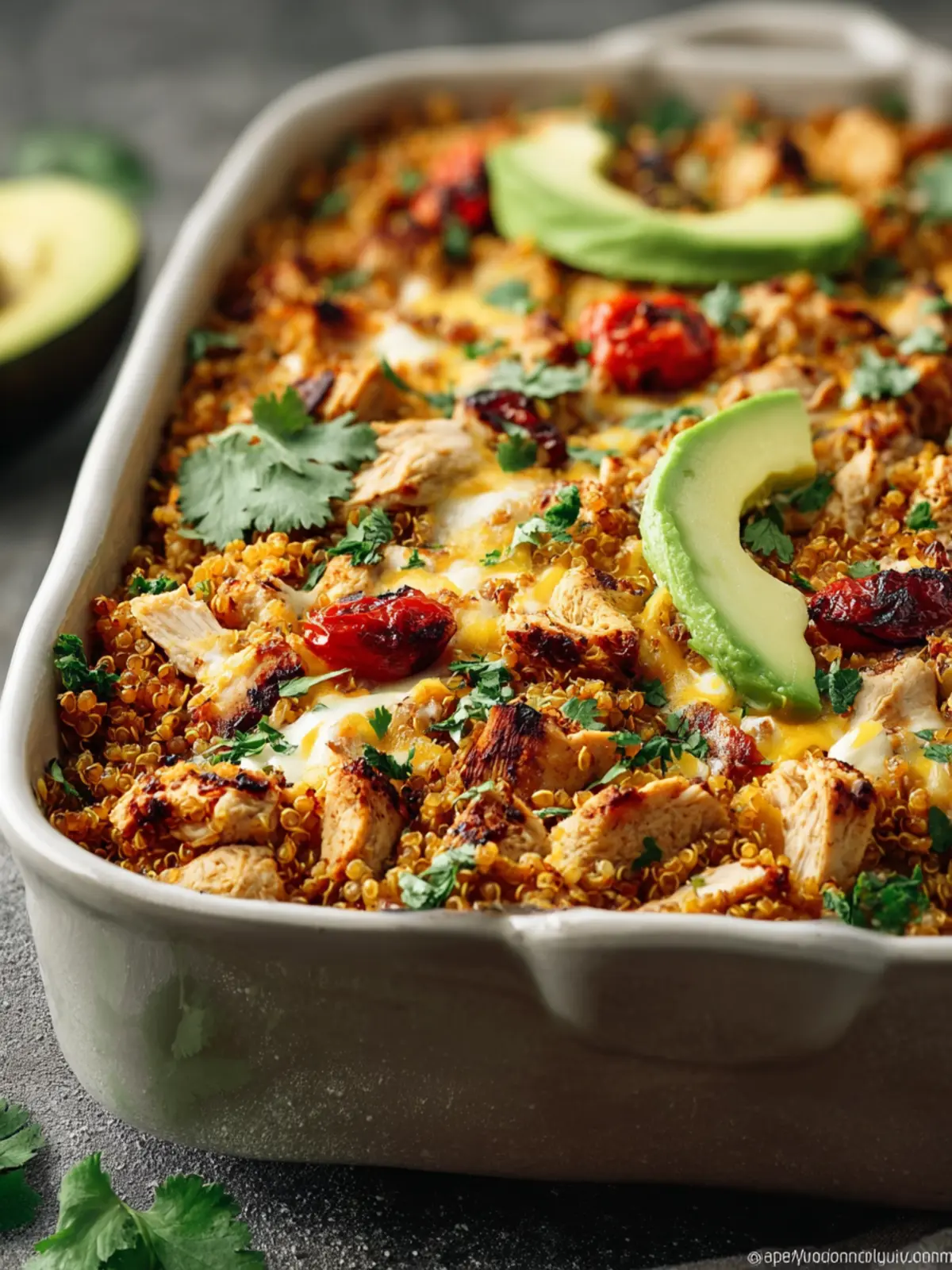 Chipotle Quinoa Casserole with Chicken First Image
