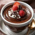 Indulge in Valentine’s Day Dark Chocolate Pudding Delight First Image
