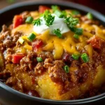 Slow Cooker Cowboy Casserole First Image