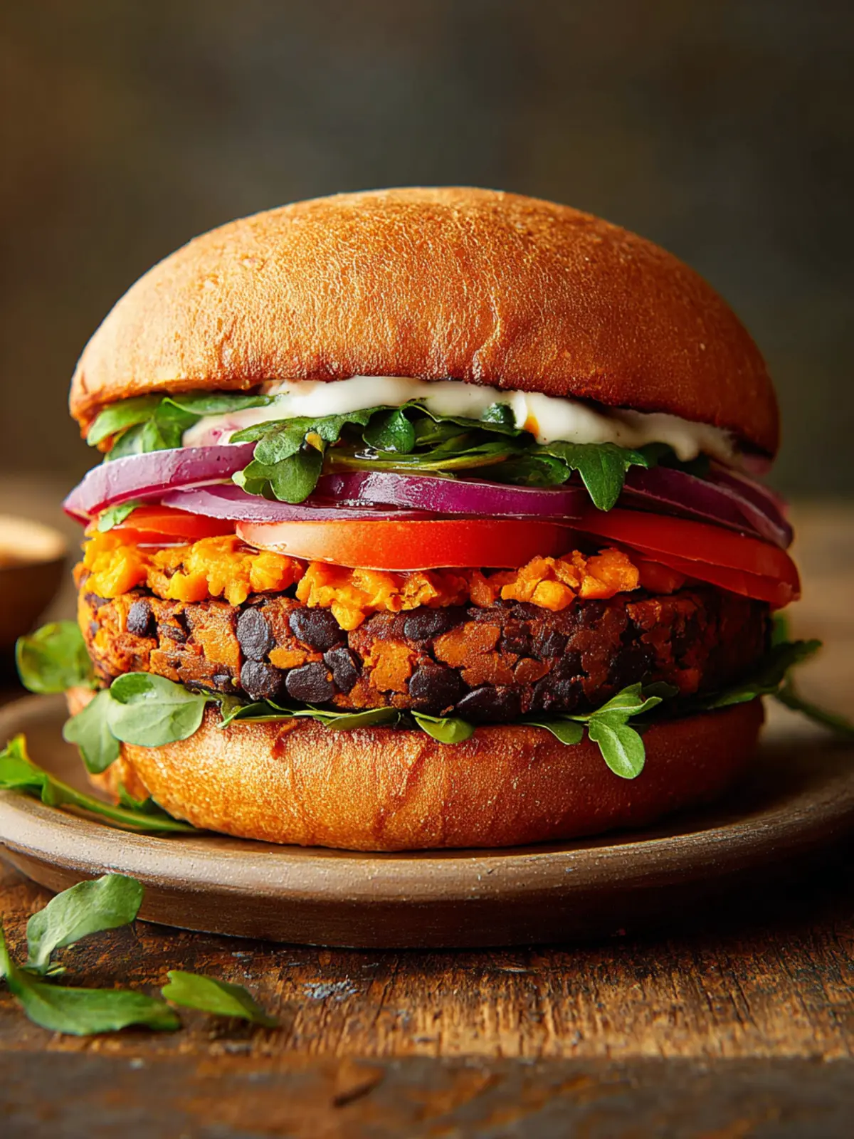 Delicious Sweet Potato Black Bean Burgers Recipe First Image