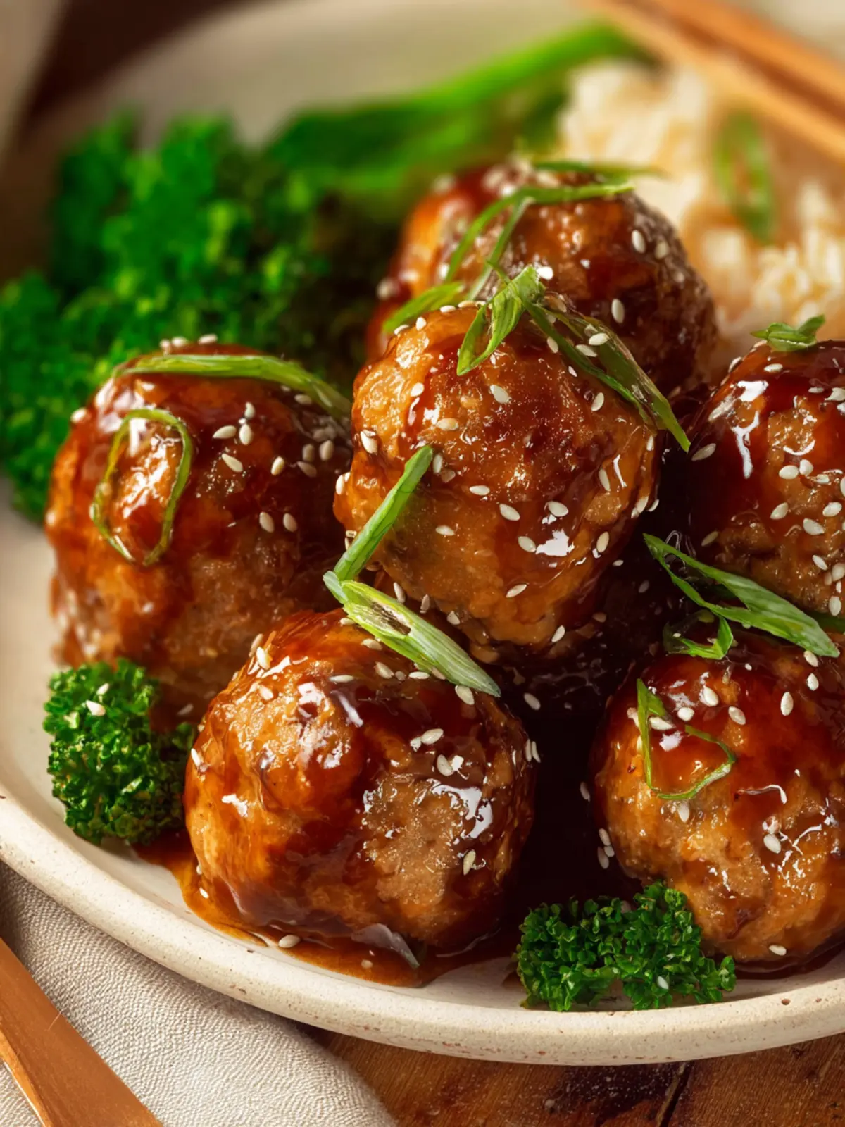 Healthy Teriyaki Meatballs First Image