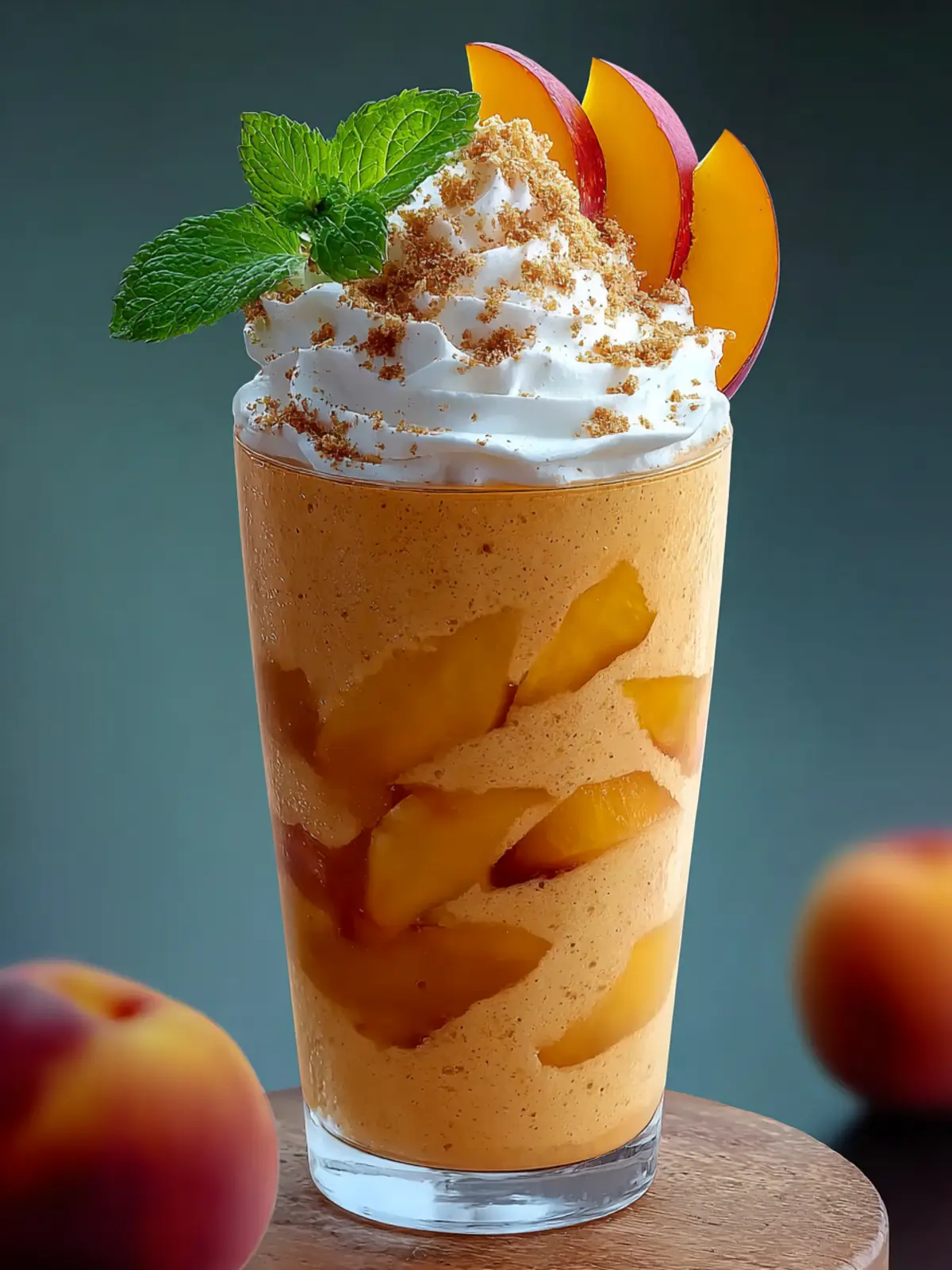 Peach Cobbler Smoothie First Image