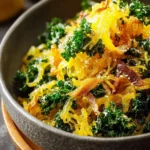 Caramelized Lemon Shredded Squash and Kale Salad First Image
