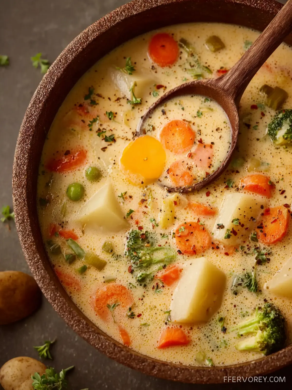 Creamy Vegetable Soup First Image